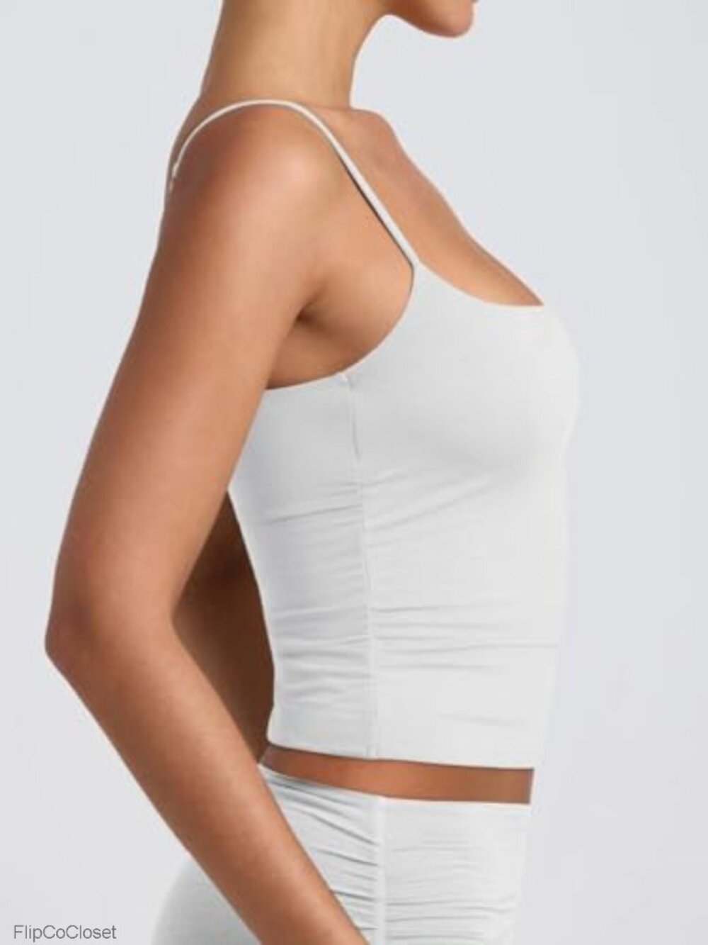 Double Lined Scoop Neck Tank Top Adjustable Cami Summer Sleeveless - Picture 5 of 6